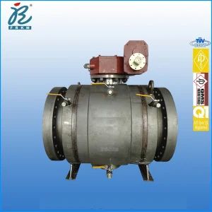 20 Inch Class 600 RF Ends A105 Dbb Trunnion Mounted Pipeline Full Welded Ball Valves with Gear Box